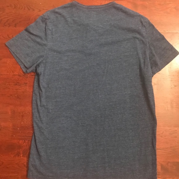 Navy Blue American Eagle Two-Button Tee Shirt - Picture 3 of 3